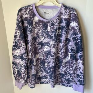 Under Armour Women's XL Sweatshirt Crew neck  Loose fit Tie Dye